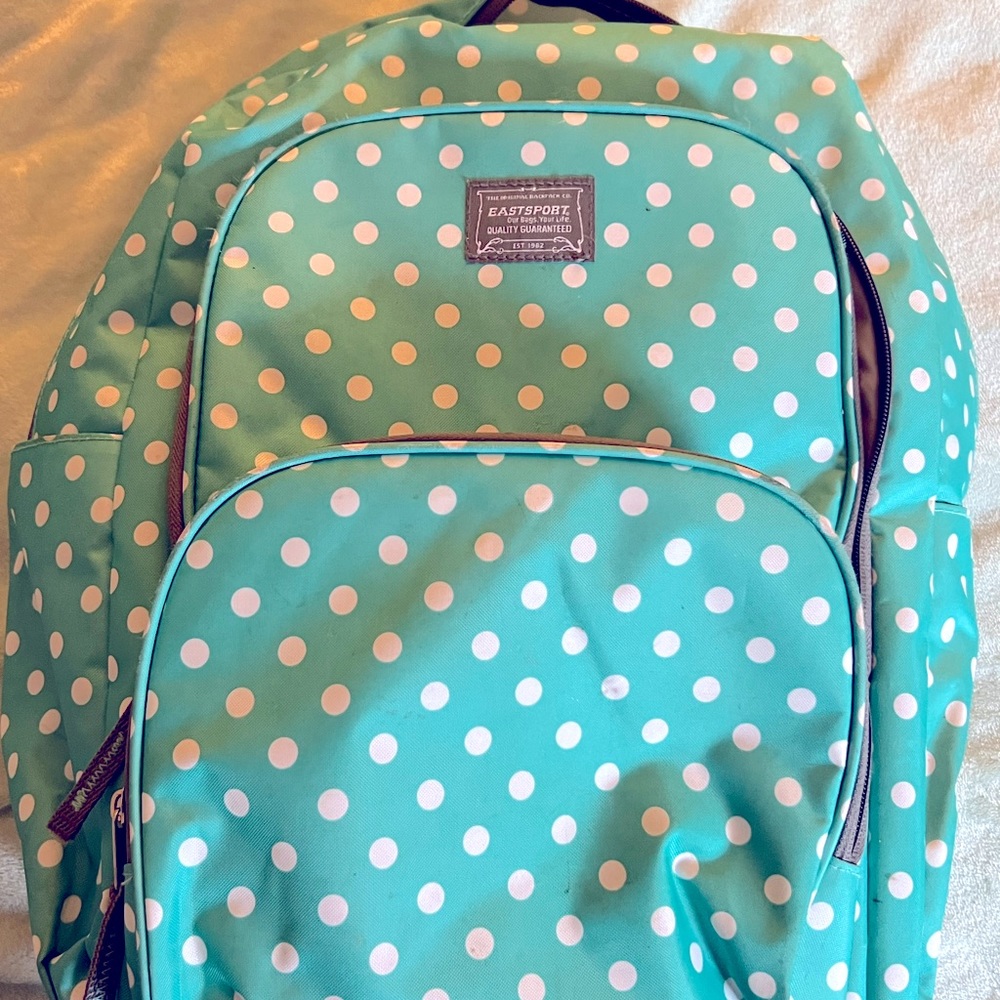 Cute mint colored backpack! Bought new and it just sat in closet.